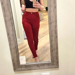 Red slacks - size small